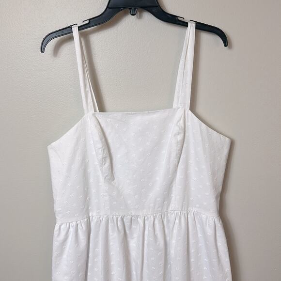 NWT Corey Lynn Calter Marisol WHITE dotted ruffle tier maxi dress - Picture 3 of 13